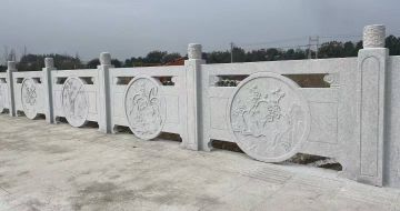 漯河芝麻白河道栏杆 石材栏杆