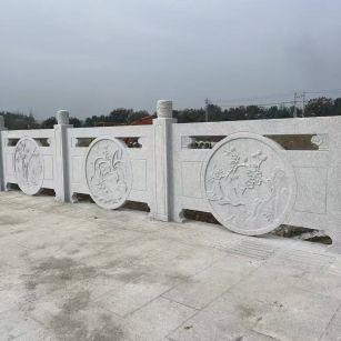 漯河芝麻白河道栏杆 石材栏杆