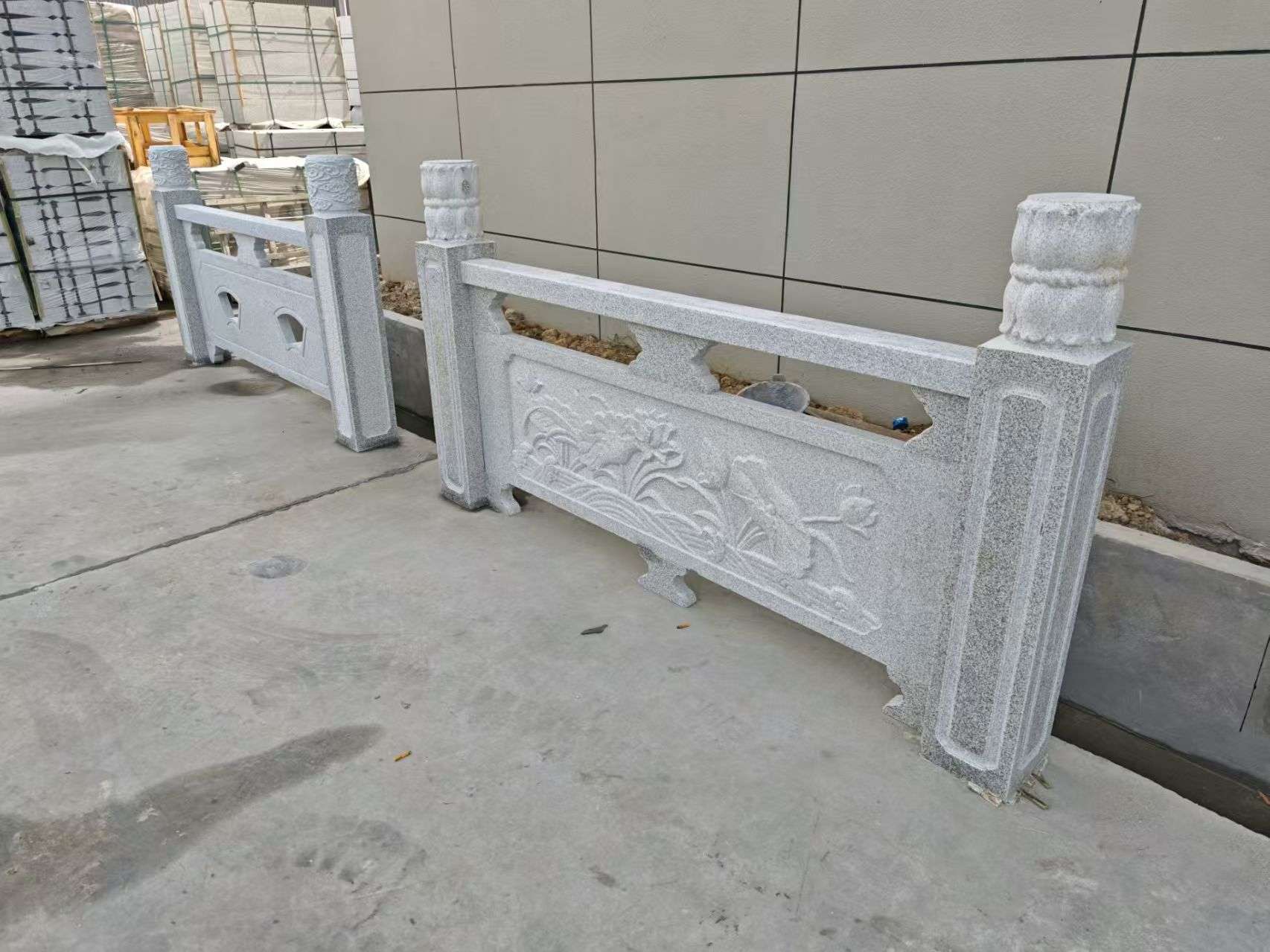 漯河芝麻白河道栏杆 石材栏杆