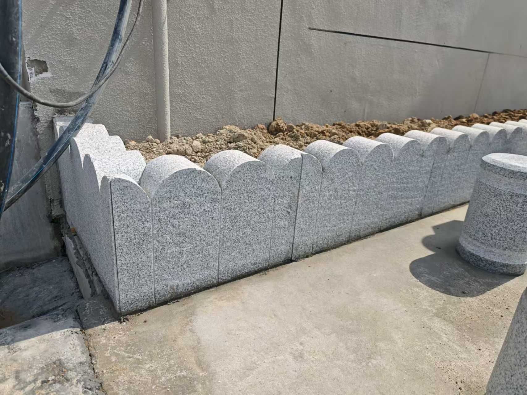 漯河芝麻白花边石  围边石