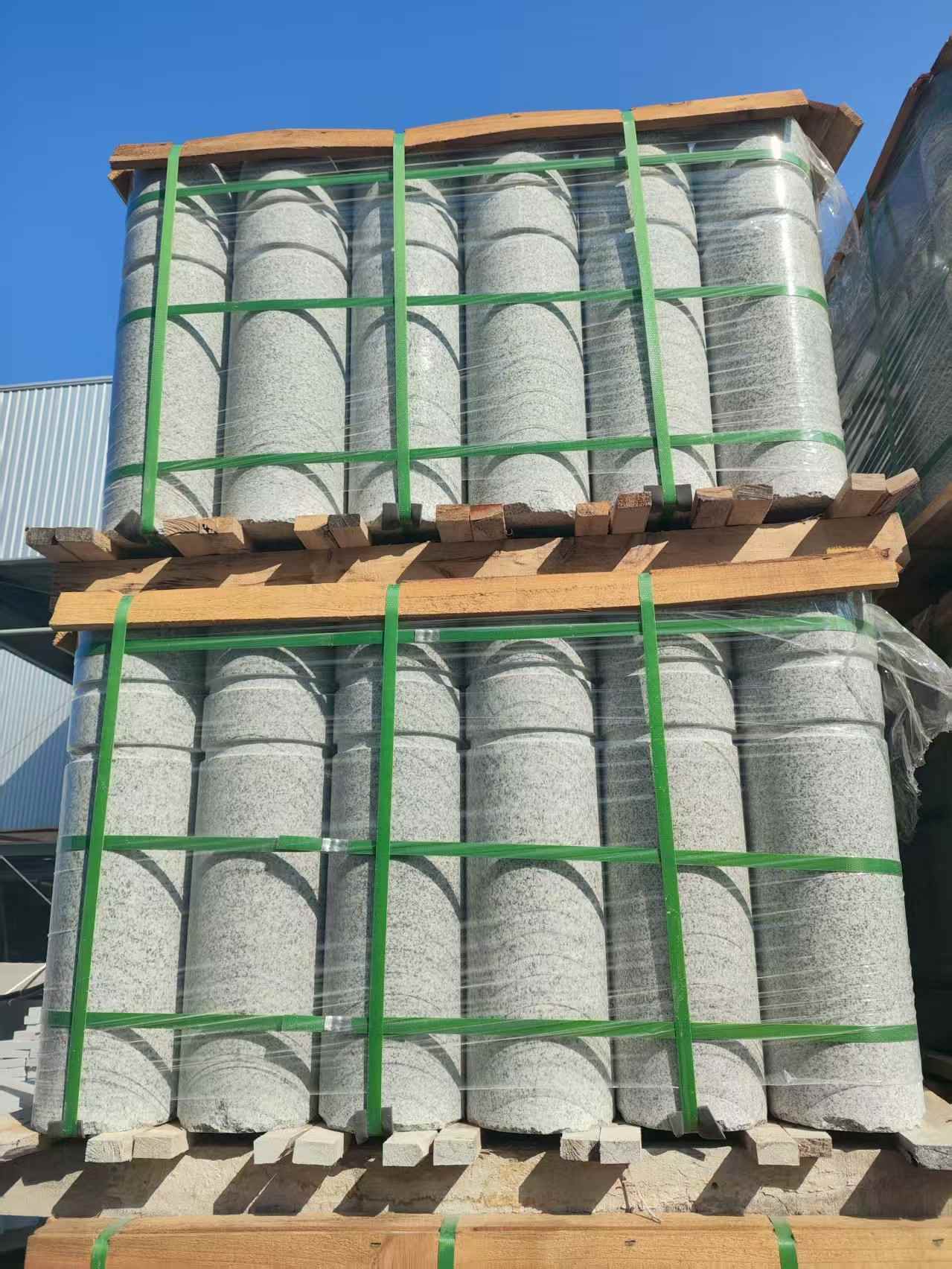 漯河挡车柱芝麻白 挡车石