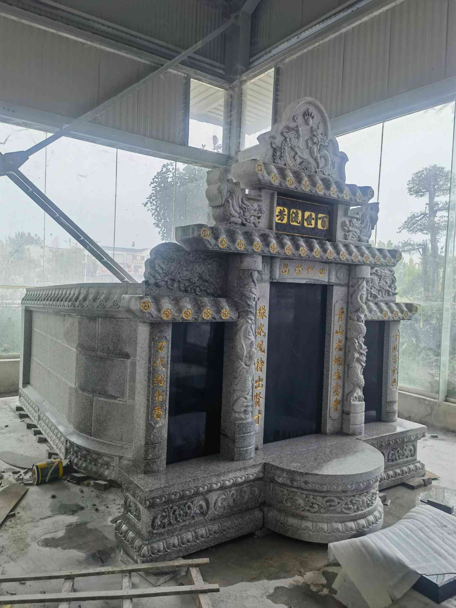 漯河套墓 墓碑 围坟石 异形定制