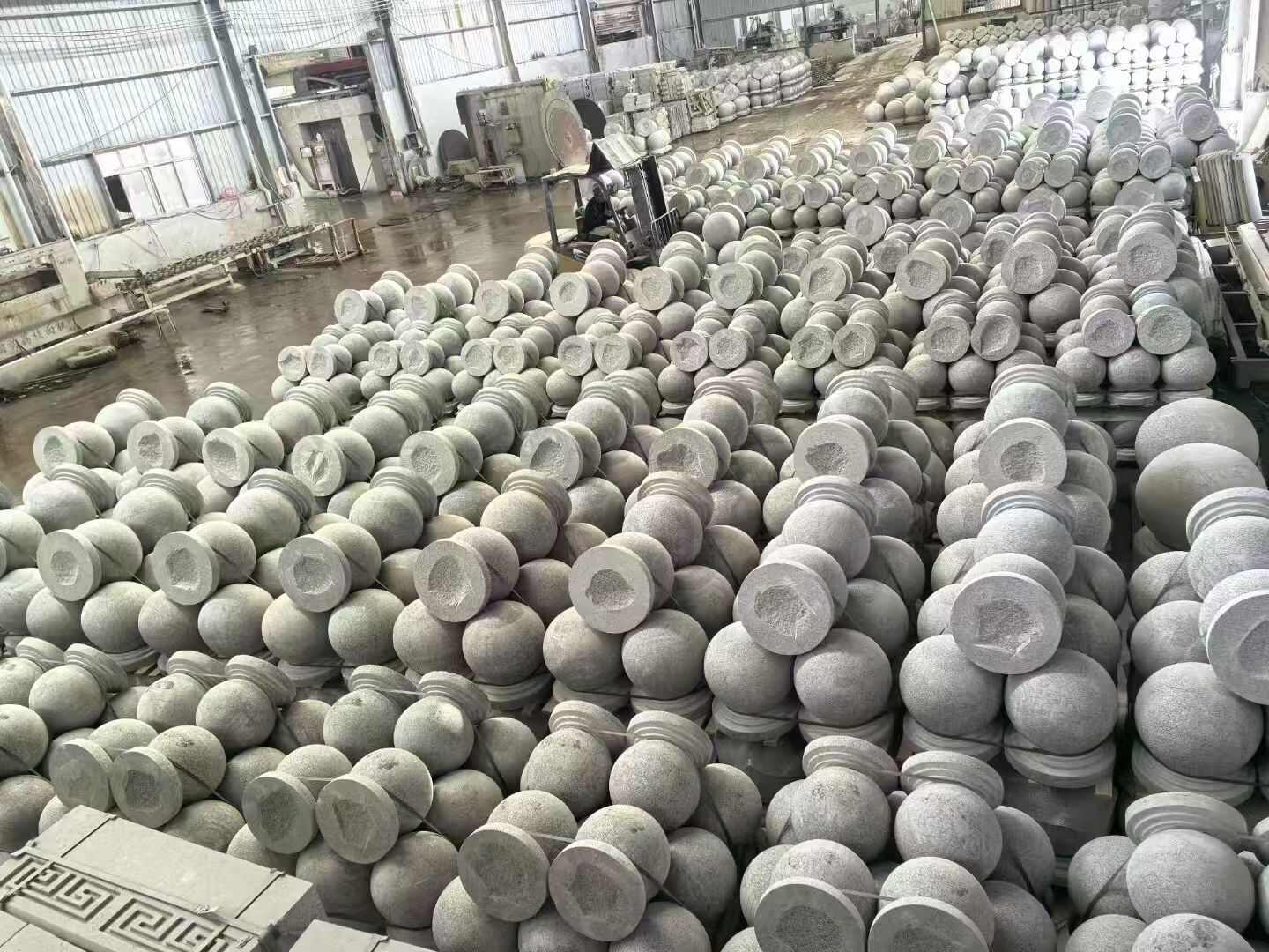 漯河芝麻白圆球 石球 挡车球